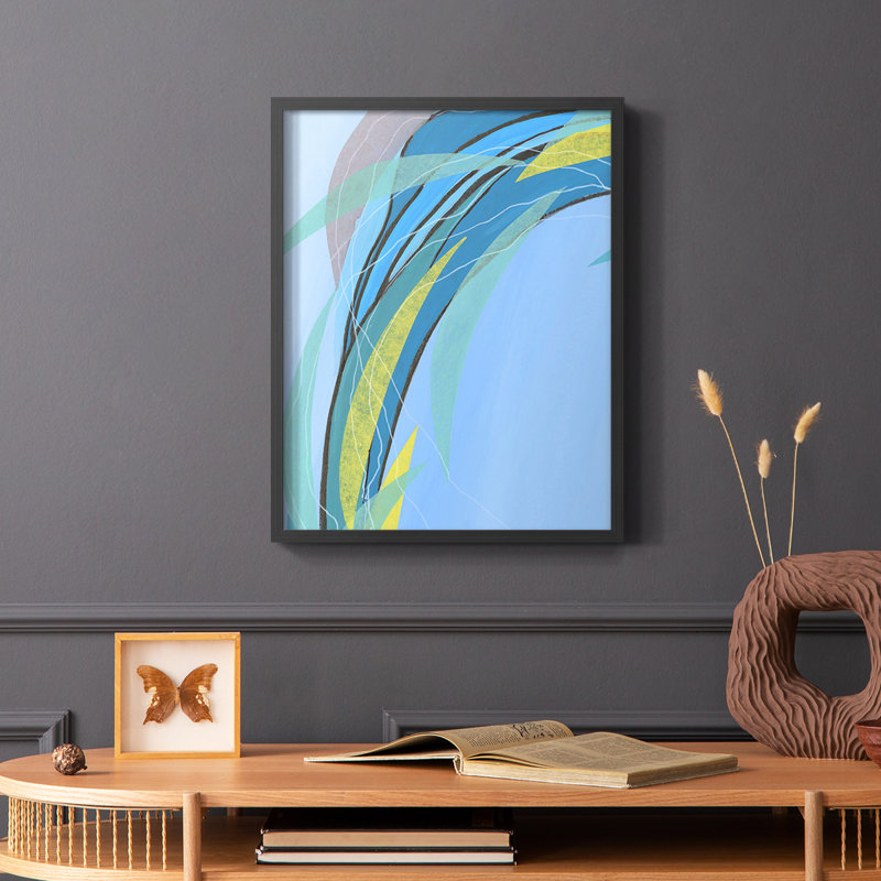 «Circulation Flow III», reproduction encadrée - bois massif, H 10 po x l 8 po, Noir