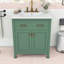 Meuble-lavabo de 30 po avec lavabo en céramique, armoire à fermeture en douceur et options de rangement polyvalentes-1907147538