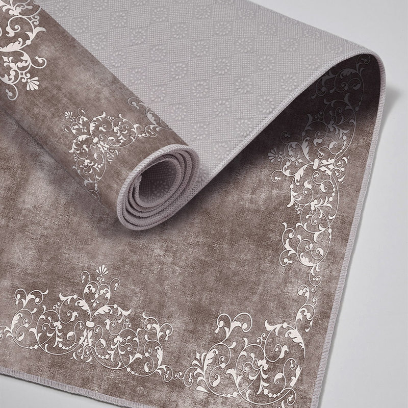 Luxurious Bathmat Set (2 Pieces), Taupe Grey, 19.7 x 23.6 inches & 23.6 x 39.4 inches | 100% Polyester, 30.0 oz/sq yd | Non-Slip Underside, Antibacterial, Easy Cleaning, Machine Washable, Ideal for Bathroom Decor