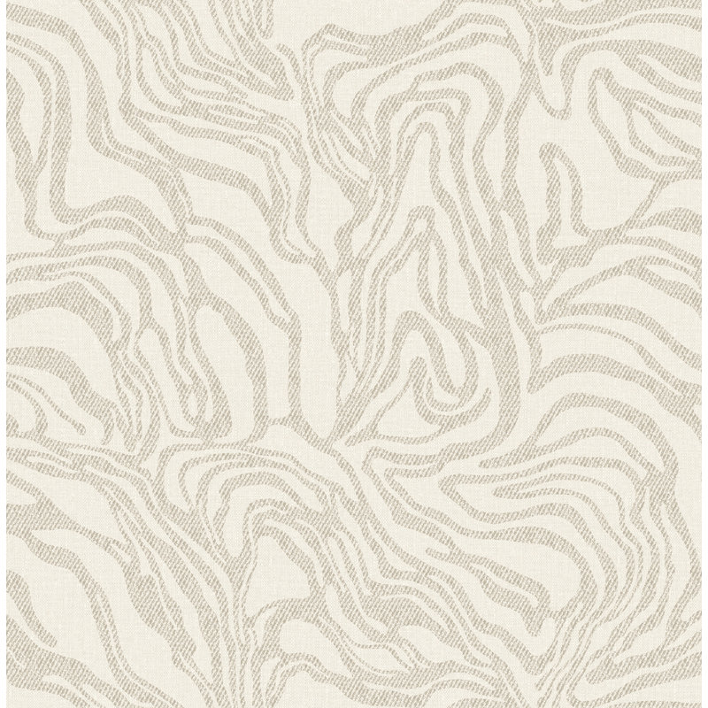 Papier peint taupe Massar, Beige