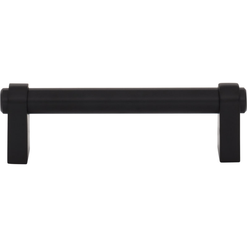 Lawrence Bar Pull, Flat Black, 3 3/4" Center To Center