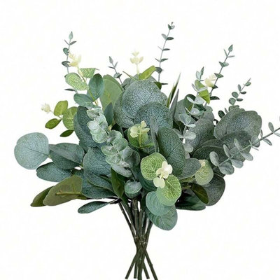  Artificial Fake Flowers Faux Silk Flowers 18pcs Simulated Bouquet of Plants Simulated Leaves Mixed Bouquet Arrangement Party/wedding/living Room/lobby Decorations