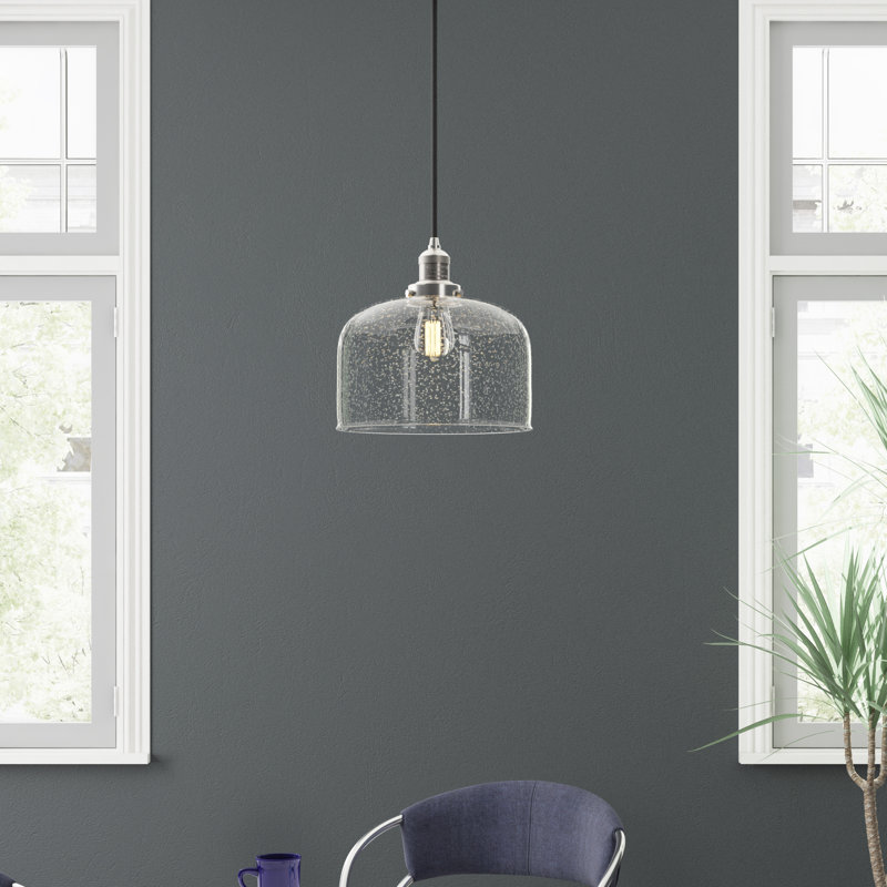 Barahona 1 - Light Single Pendant, 6 Watt Vinage LED Bulb, Seedy, Oil Rubbed Bronze