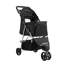 Poussette pour chien pliable pour animaux 3 roues avec frein jusqu'à 35 lb
