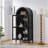 Arched Storage Cabinet With One Lamp, Wooden Storage Cabinet For Kitchen, Living Room, Office-287291233