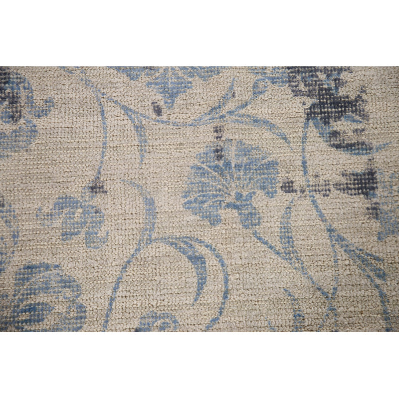 Ivory Abstract Living Room Rug 8x10