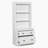 83.4"Tall Bookshelf with LED Lighting, Modern Bookcase with 2 Drawer and 3 Open Shelves,Storage Bookshelf for Living Room,Home Office,White