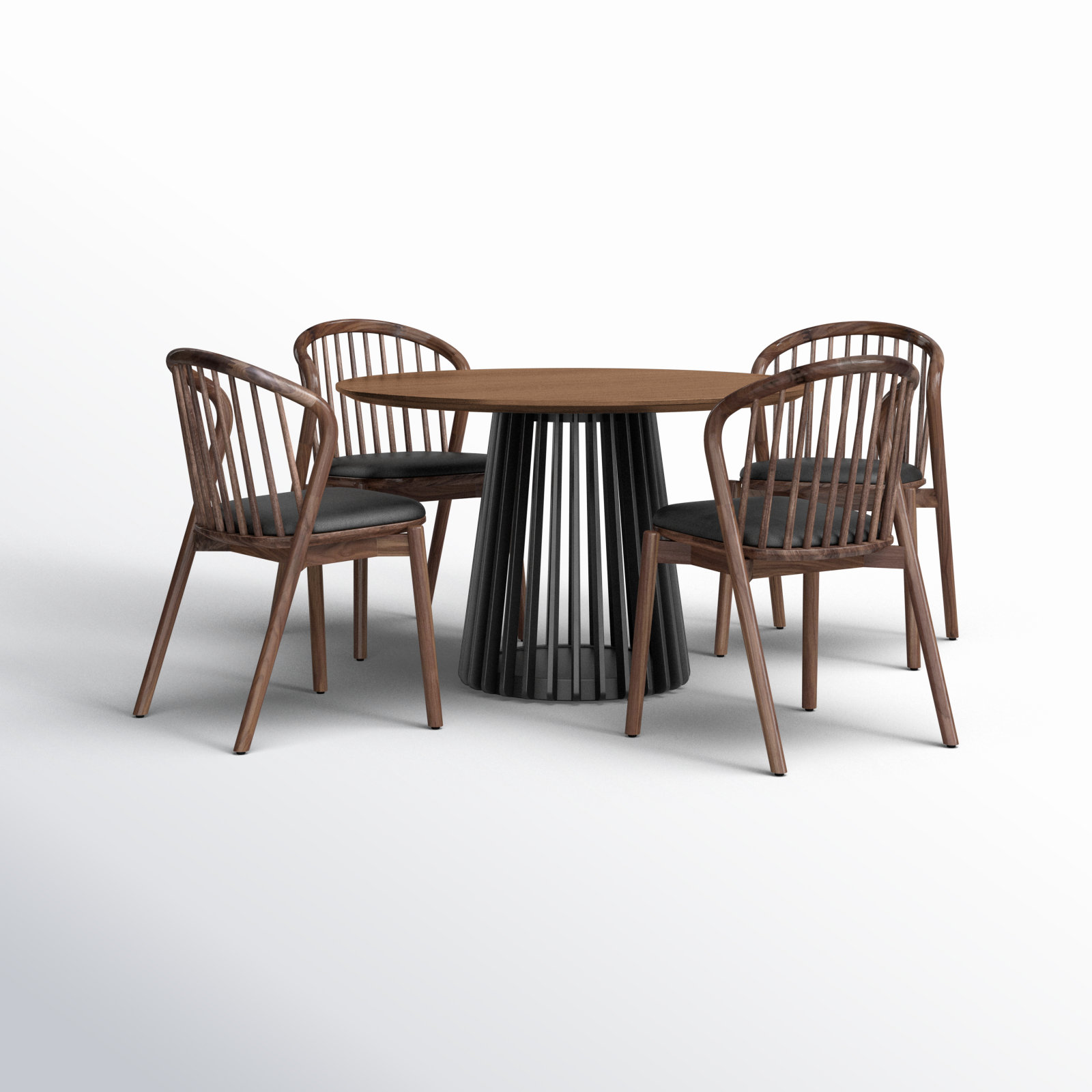 Buffolino 5 - Piece Extendable Dining Set, Walnut, Walnut
