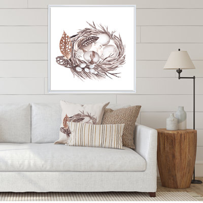 Bouquet de Pâques avec saules et plumes II - reproduction d'art sur toile 2