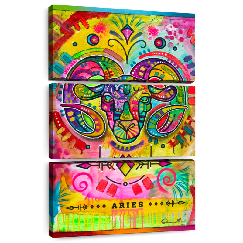 Adella Psychedelic Aries, 74" H x 48" W