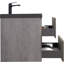 Meuble-lavabo flottant 36 po avec lavabo, meuble de rangement mural avec lavabo à quartz noir et tiroirs à fermeture en douceur entièrement assemblés-131994129