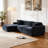 105'' Modular Sectional Sofa Couch, Boneless Design, Compressed For Easy Delivery, Detachable And Washable Cover, Modern Woven-Textured Upholstery, Convertible L-Shaped Design For Living Room-2097389142-2097389161