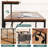 Computer Desk With Power Outlets Fast Charging Type-c Included, Gaming Desk With Led Lights, 47" Office Desk With Adjustable Monitor Stand, Small Desk Home Office Desks With Storage Bag & Hook-1884915204