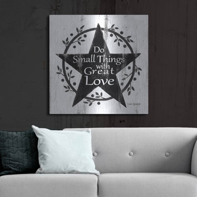 Luxe Métal Art «Do Small Things With Great Love» B «Do Small Things With Great Love» par Linda Spivey