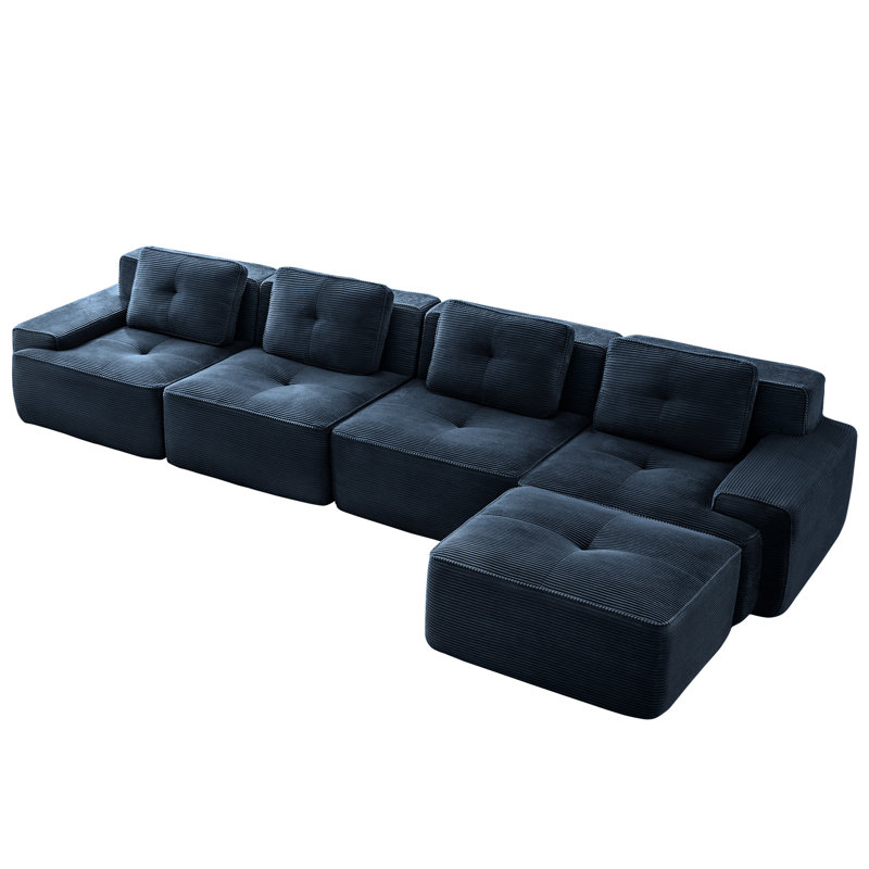 153'' Corduroy Sectional