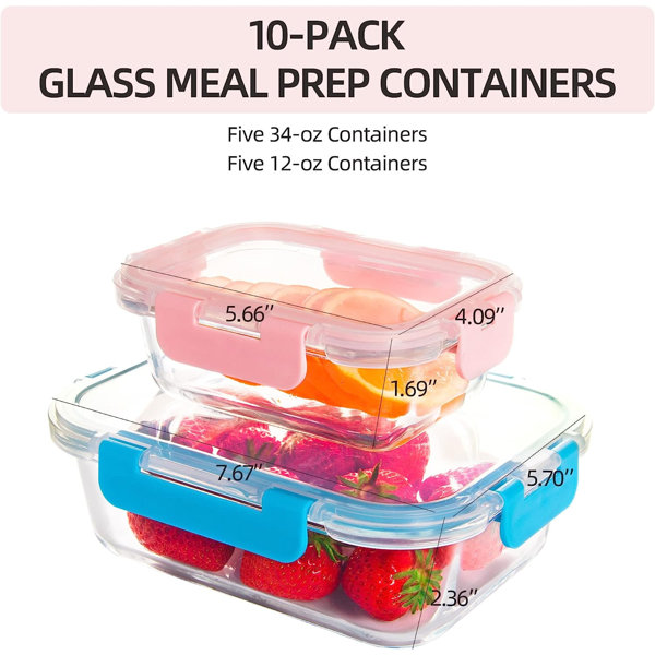 84 oz Food Storage Container Prep & Savour