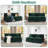 Modular 2-Seater Sofa Couch with Corduroy Upholstery-1756823878
