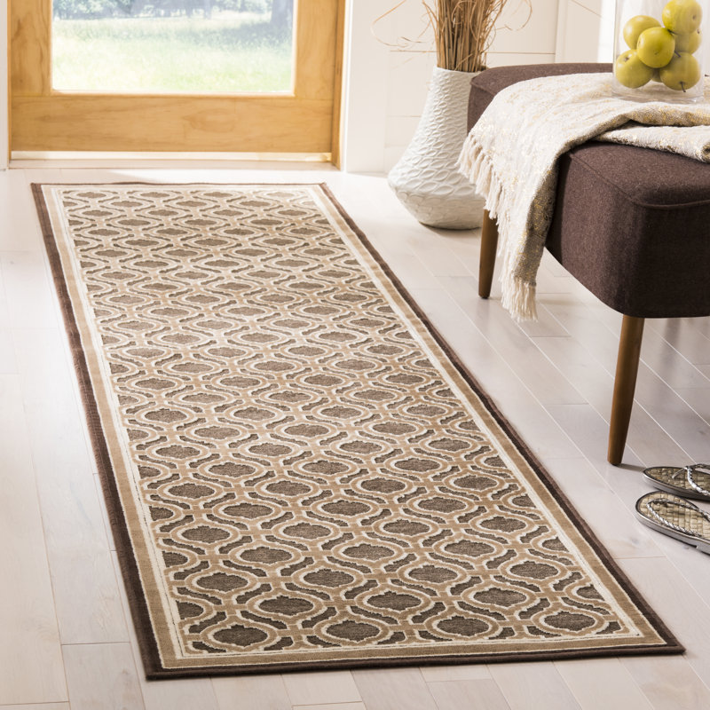 Martha Stewart Martha Stewart Hand Tufted Viscose Pile Geometric Rug, Runner 2'2" x 8'