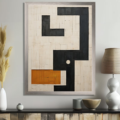 New Order Abstract Monochrome Minimalism - Abstract Geometric Wall Art