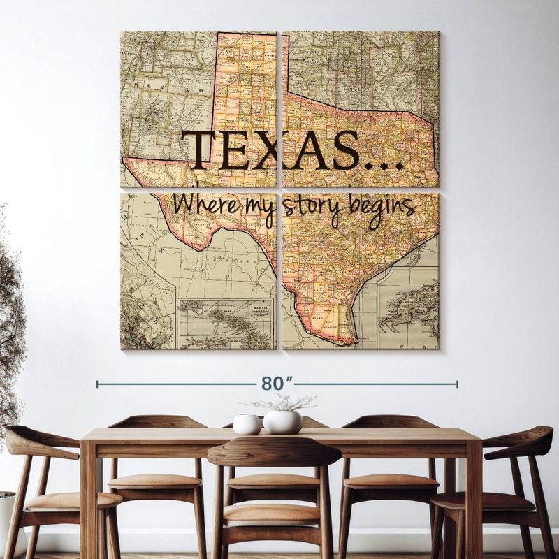 Tergel, Texas, My Story, H 74 po x l 74 po