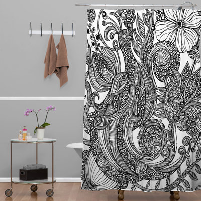 Rideau de douche simple Bird in Flowers