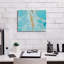  «Turquoise Stream 2» par Annie Warren, art mural sur toile, 16 po x 12 po
