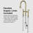 2-Handle Bridge Kitchen Faucet with Pull-Down Sprayer-112473679