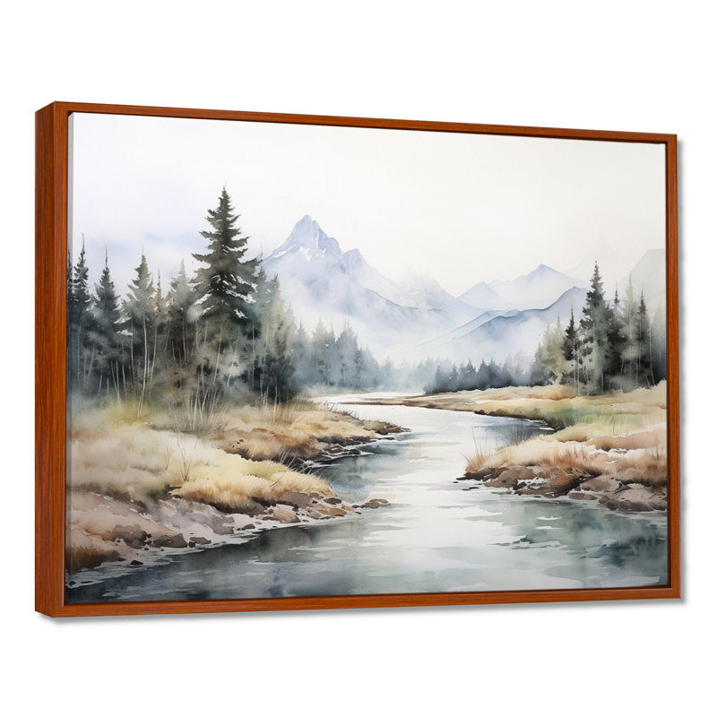 River River dans Minimal Canada II, Brown Floater Framed, H 34 po x l 44 po