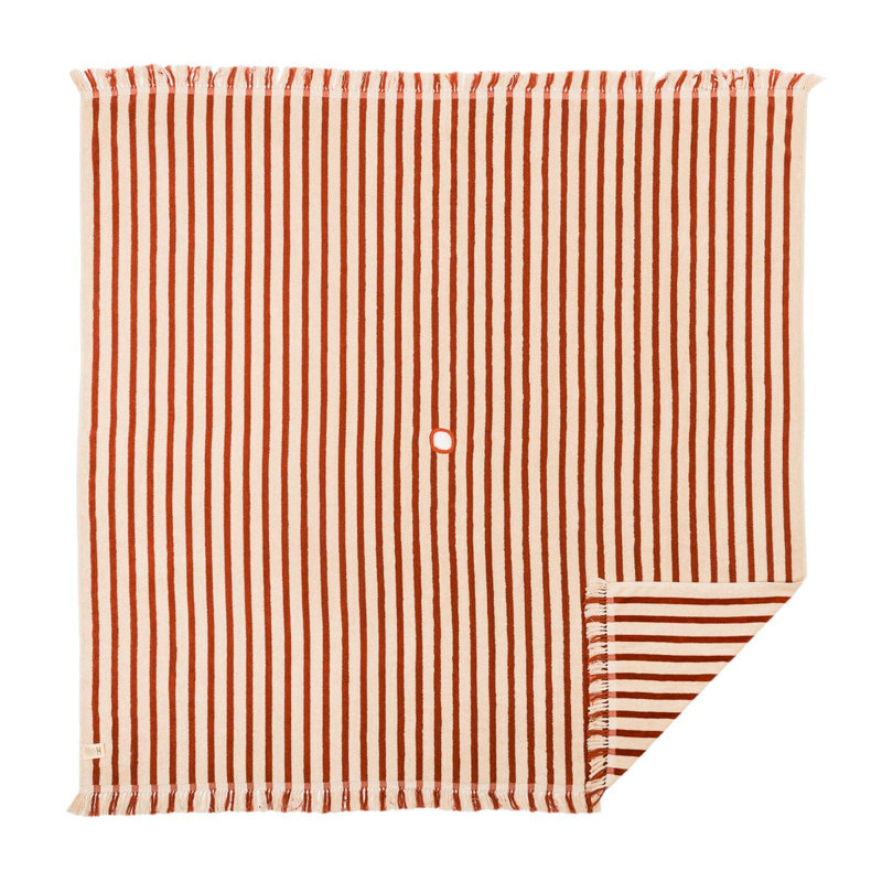Beach Blanket, Red/White