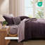 Ensemble d'édredon pour grand lit Monbix - Ensemble de 7 pièces de literie pour grand lit prélavé prune italienne dans un sac, édredon toutes saisons avec draps, taies d'oreiller et taies décoratives-123426344-123426335