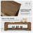 55.12-Inch 2-Tier Wood Shoe Bench