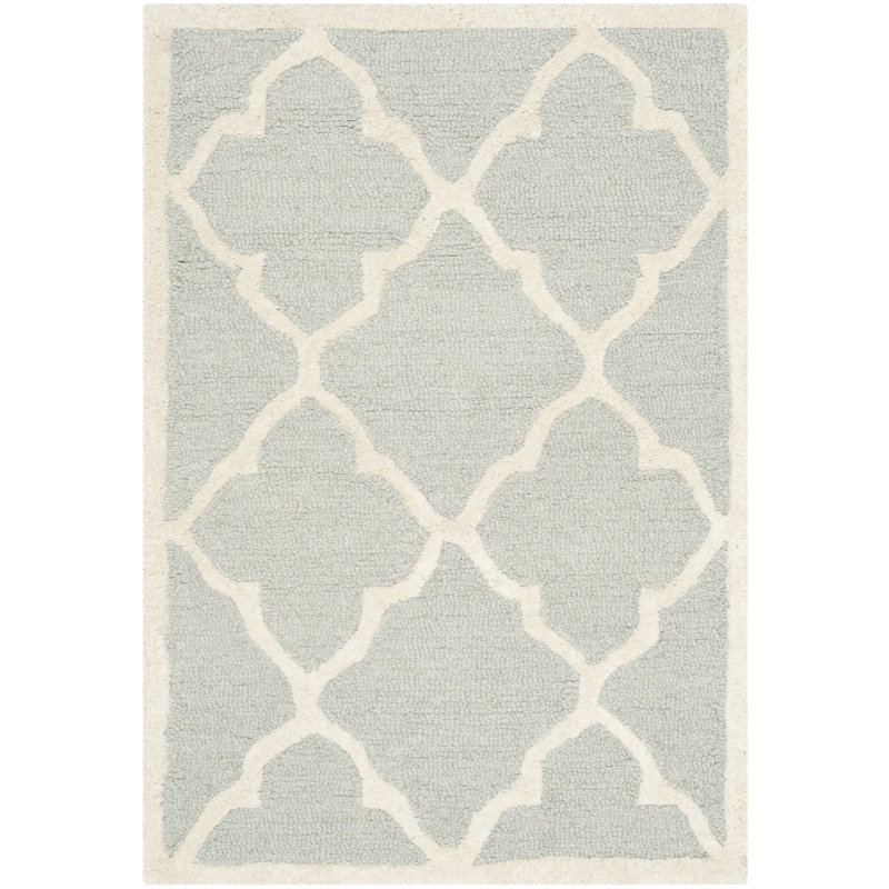 Cannen Hand Tufted Wool Geometric Rug, Rectangle 9' x 12'