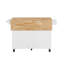 Îlot de cuisine avec comptoir à abattant, chariot d'îlot de cuisine roulant, table d'îlot de cuisine avec porte de grange avec armoire de rangement et support de tour, table d'îlot sur roulettes pour la cuisine-66573246