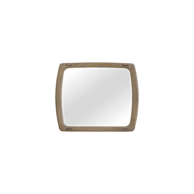 Miroir d'inspiration anglaise en chêne noueux avec nœuds papillon
