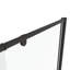 Douche pivotante à porte pivotante noir mat - 44-48 "x 71", verre trempé de 6 mm, poignée en acier inoxydable, fermeture magnétique, fuite, installation réversible pour une largeur de 71 po de hauteur, conception de fuite de 1/4 po