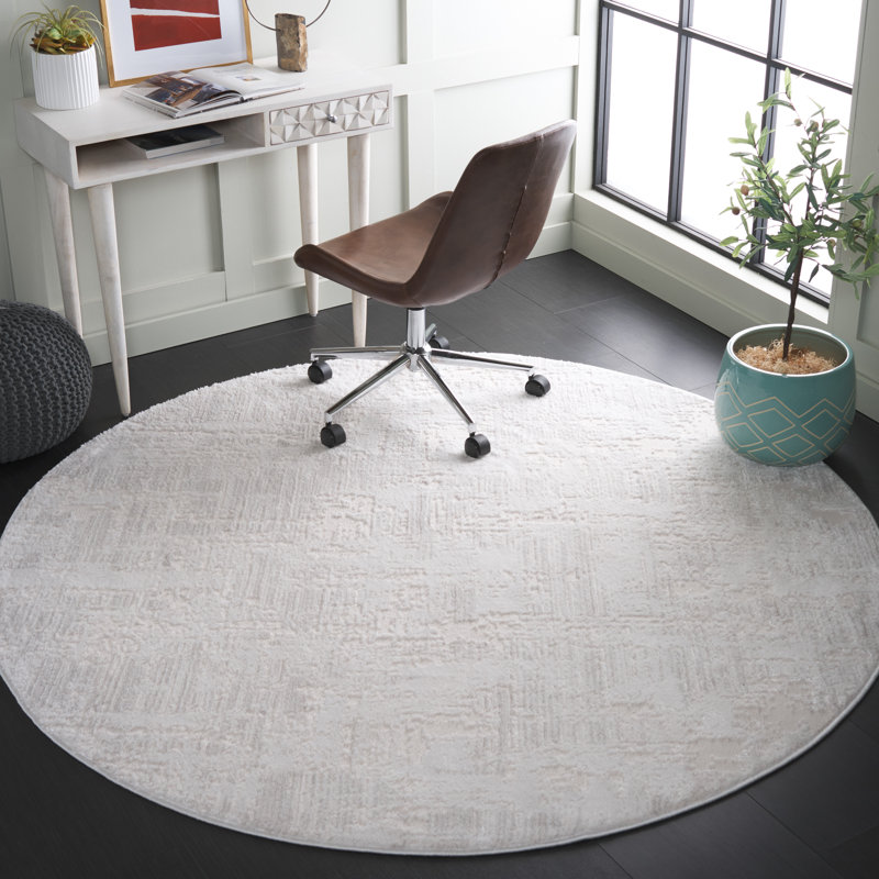 Kingston Performance Abstract Rug, Round 6'7"