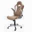 Fauteuil de direction à dossier haut avec accoudoirs rabattables, chameau