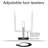 Modern Rectangular Console Table With Tempered Glass Shelves And Steel Frame, Entryway Accent Table For Living Room Or Hallway