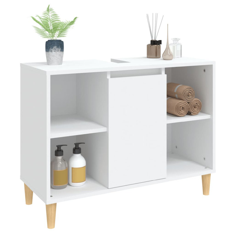 Skagway Sink Cabinet 80x33x60 cm Engineered Wood, White
