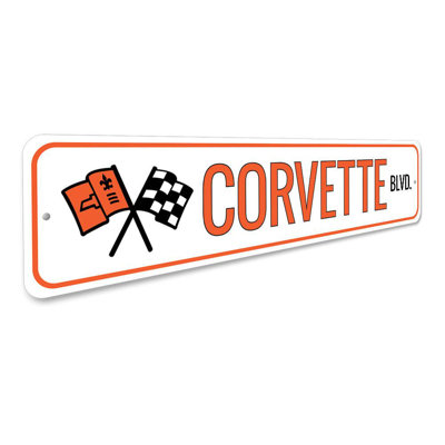 Corvette Street Aluminum Sign