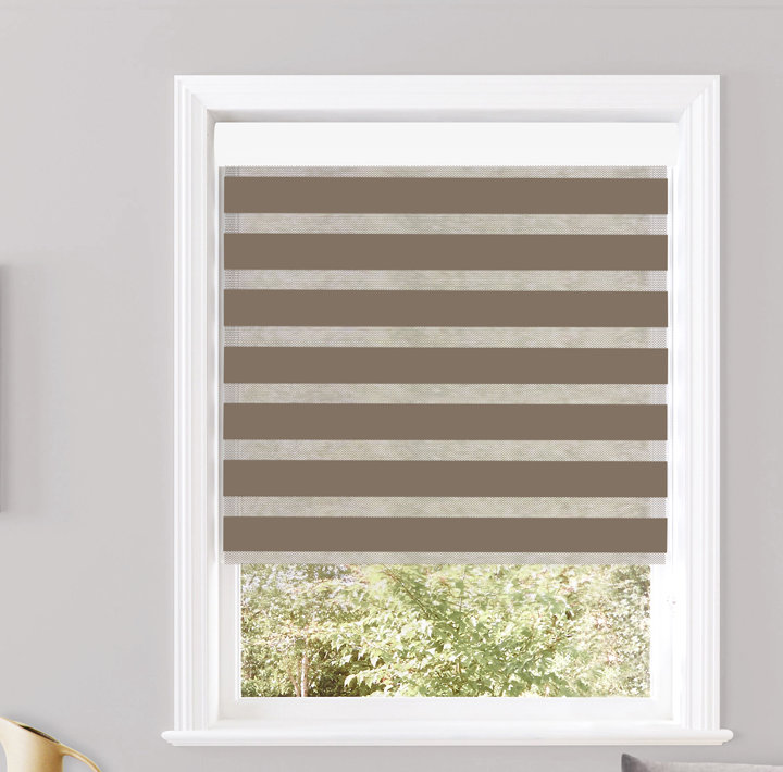 Store à enroulement semi-transparent Robbe, l 36 po x L 84 po, Taupe