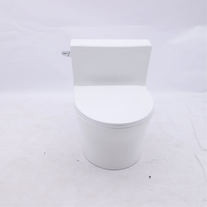 Elongated Toilet,1.28 GPF, ADA Chair Height, 12" Rough-In ,High Efficiency, Includes Soft-Close Seat & Wax Ring Installation Kit, White