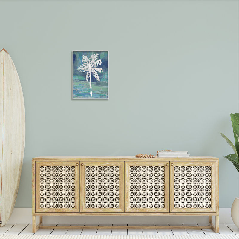 «White Palm Tree Leaves» par Kristen Dew - impression, L 16 po x H 20 po, Estampe numérique Farmhouse