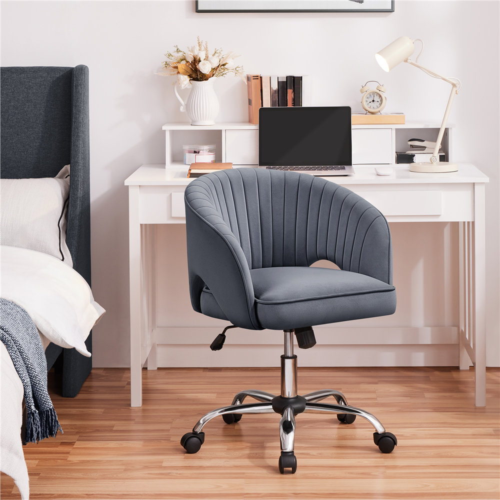 Swivel Office Task Chair with Adjustable Height and Padded Cushion