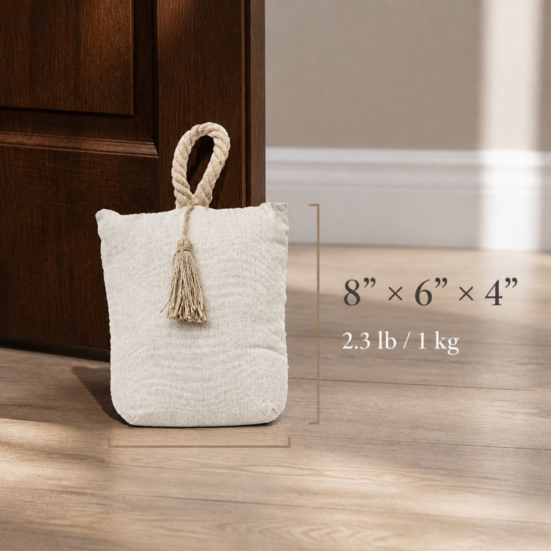 Butoir de porte lesté en tissu