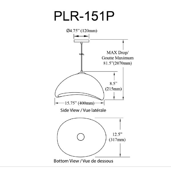 Dimensions du produit