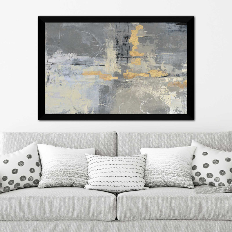 Missing You Crop - Peinture, Cadre noir, H 27,5 po x l 39,5 po x P 0,75 po