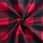 Marina Decoration Home Bedding Bedroom essentials Cooling Soft Silky Zipper All Season 3 Pieces Rayon from Bamboo Printed Duvet Cover Set with 2 Pillowcases, Red Black Plaid Pattern Queen Size-126701488