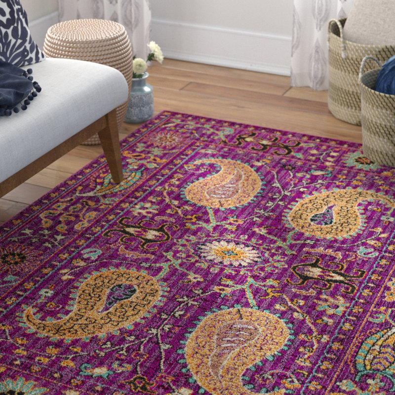Andersonville Paisley Indoor Rug, Rectangle 5'3" x 7'3"