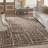Nourison Taylorrose 7'9" x 9'9" Mocha Ivory Modern Indoor Rug-525231252-529569242